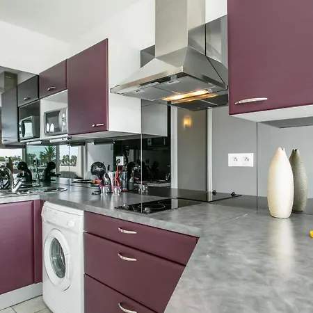Apartman What Else - Port Nature - Vue Port - Parking - Village Naturiste Agde